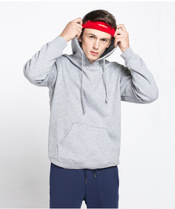Autumn and winter sports leisure men's cotton and cashmere Hoodie Hoody thick solid blank hoodies coat
